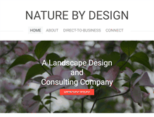 Tablet Screenshot of naturebydesignva.com